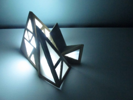 Cardboard Light Sculpture (2014)